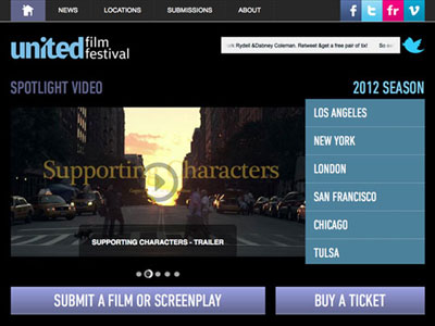 United Film Festivals Website Design