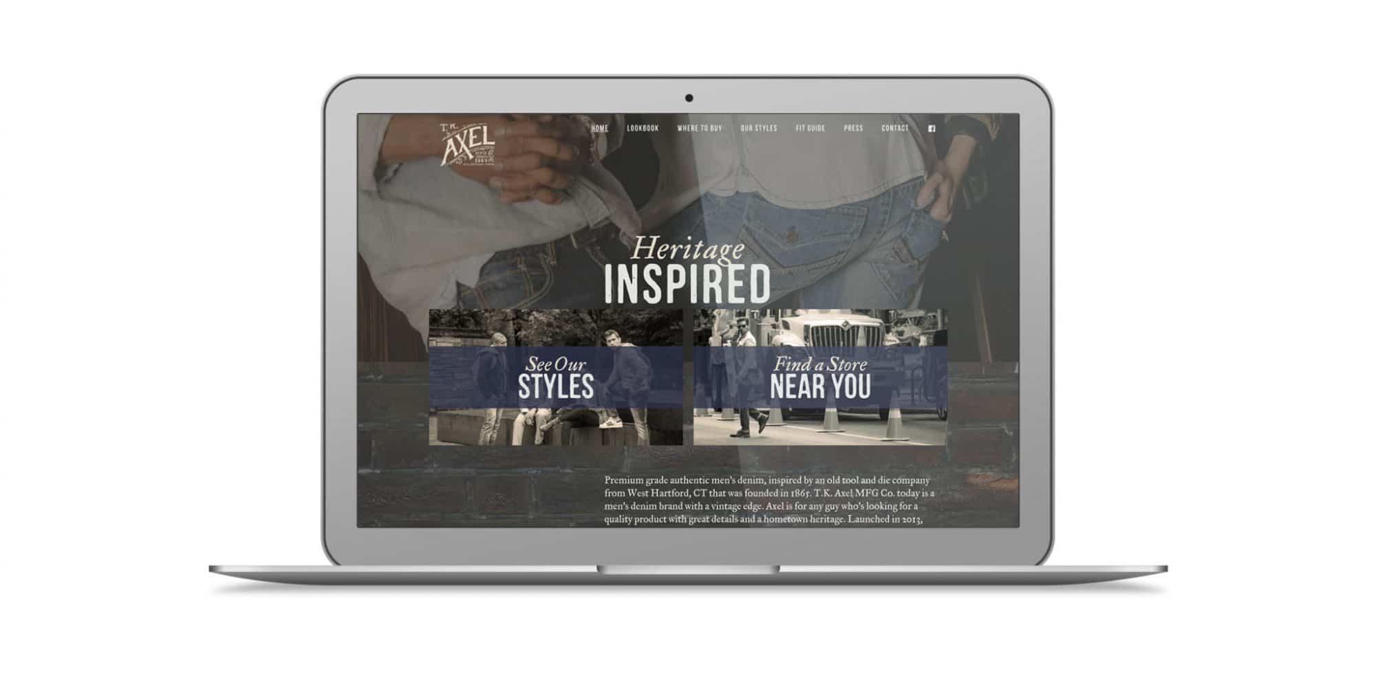 TK Axel Jeans Website Design by KStudioFX