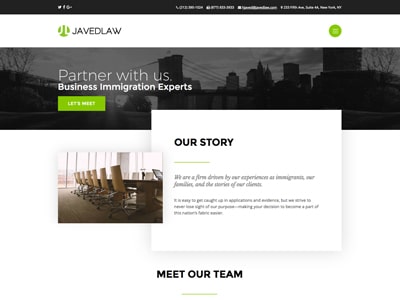 Javedlaw Wordpress Website Design - KStudioFX